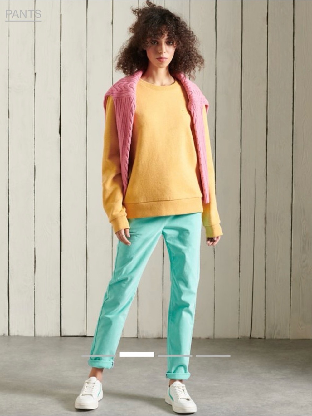 Superdry Chino Pants – Turquoise – Cotton – Size 26